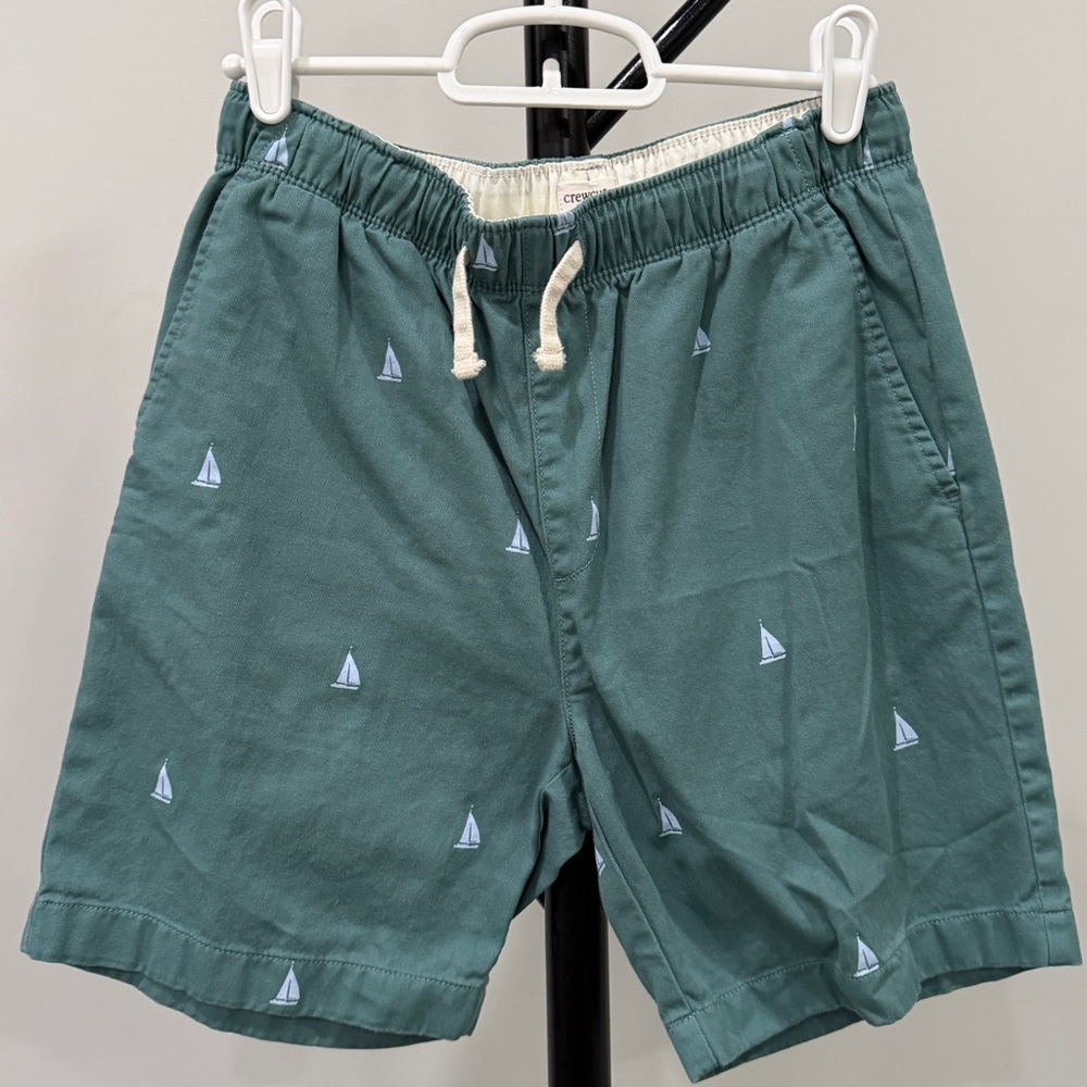 J Crew Crewcuts boys soft twill drawstring dock short, size 14